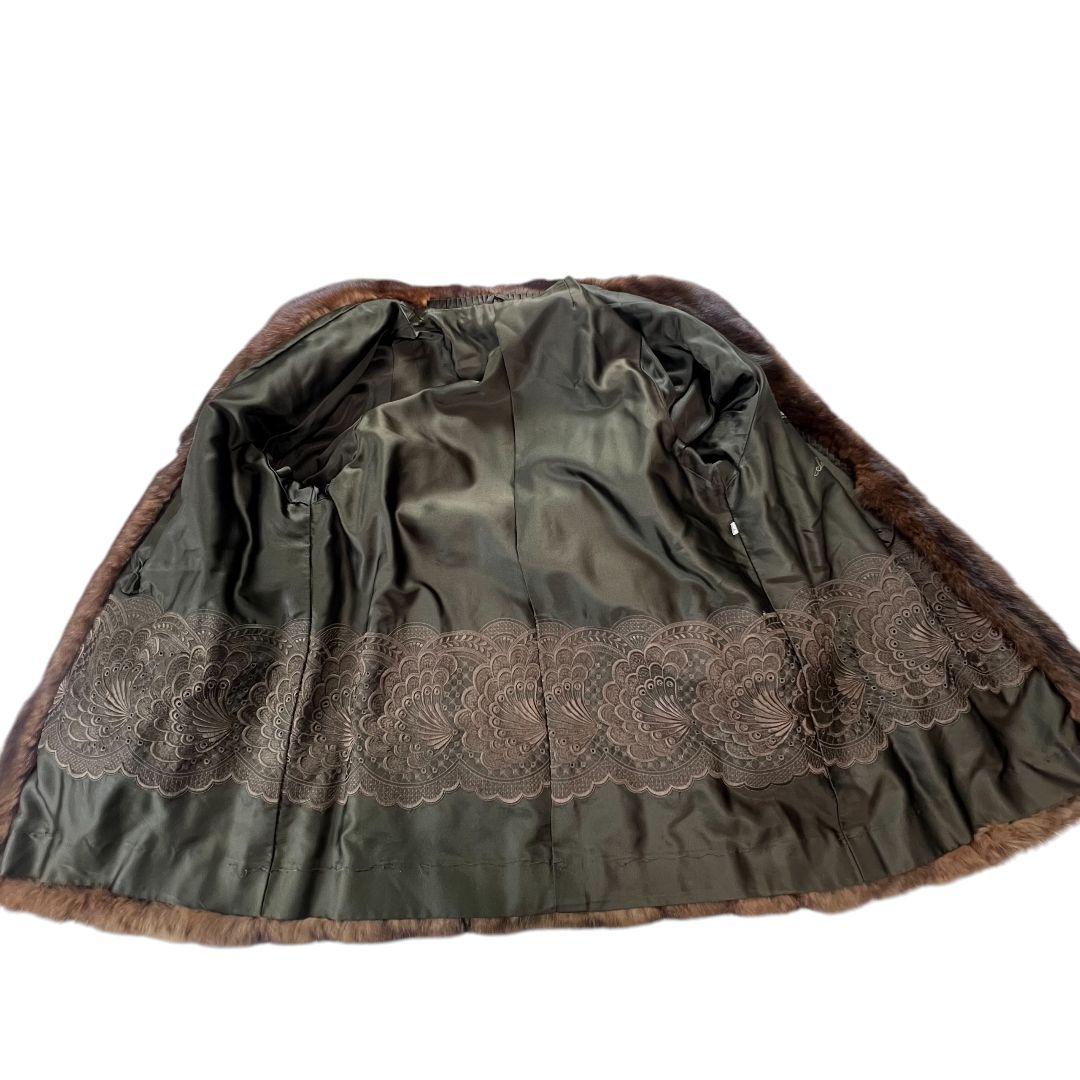 【唯一無二】ロシアンセーブル ファーコート 毛並◎ ボリューム◎ 毛艶 ◎