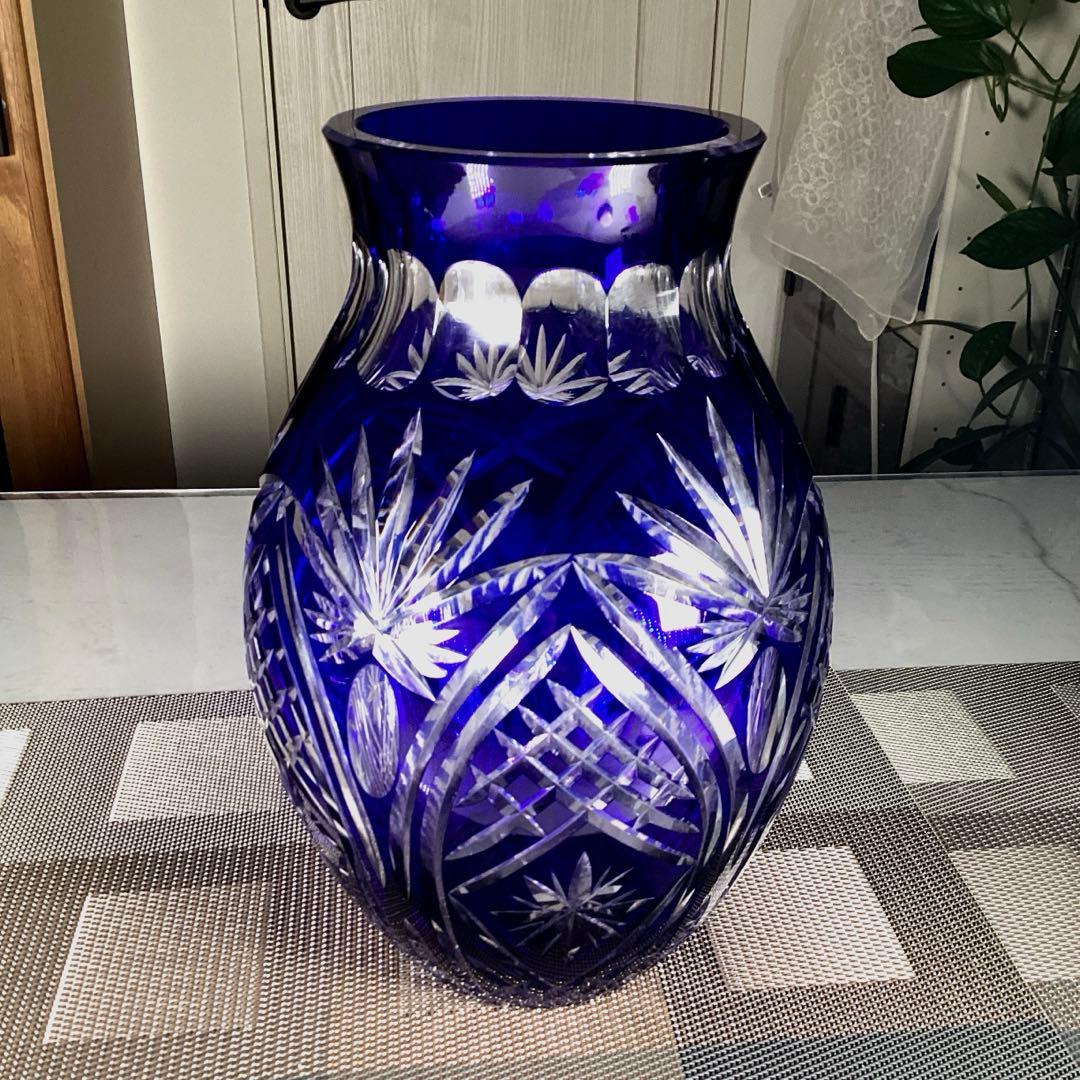 江戸切子　花瓶