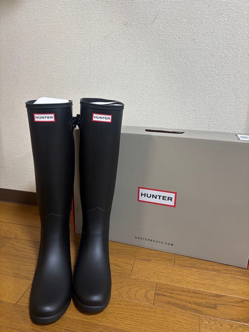 HUNTER ブラック 長靴 【新品】【箱あり】【袋あり】