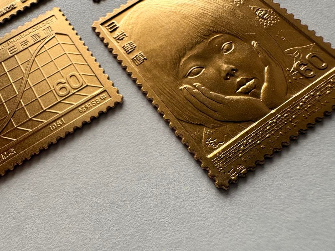 松本徽章工業　純金　金属工芸品　まとめて　25.56g 純金/純銅　認定証付き