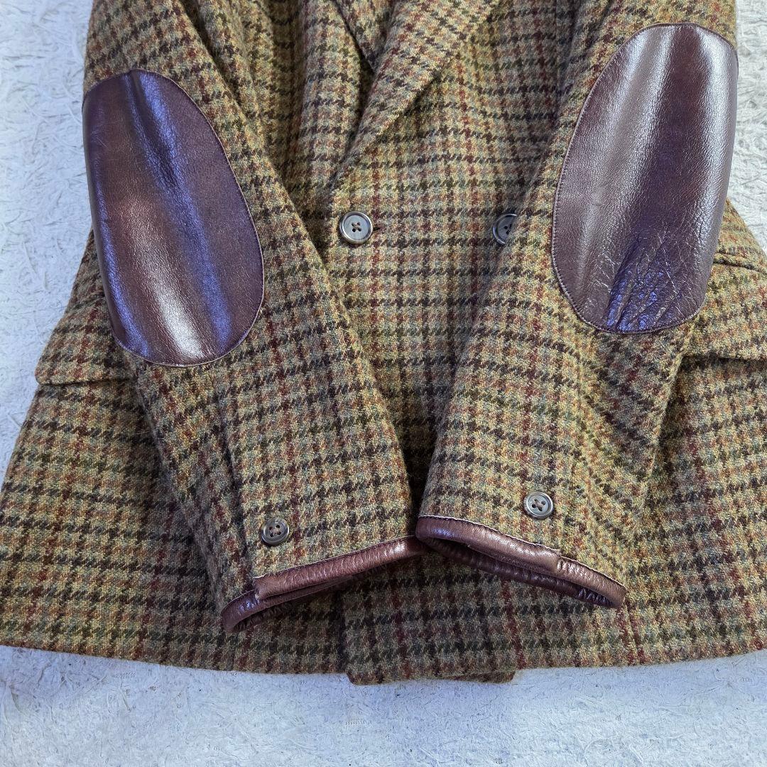 美品 ラルフローレン パープルレーベル ツイードジャケット ダブル サイズM