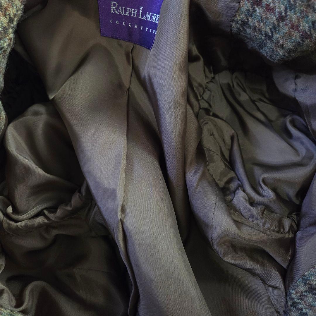 美品 ラルフローレン パープルレーベル ツイードジャケット ダブル サイズM