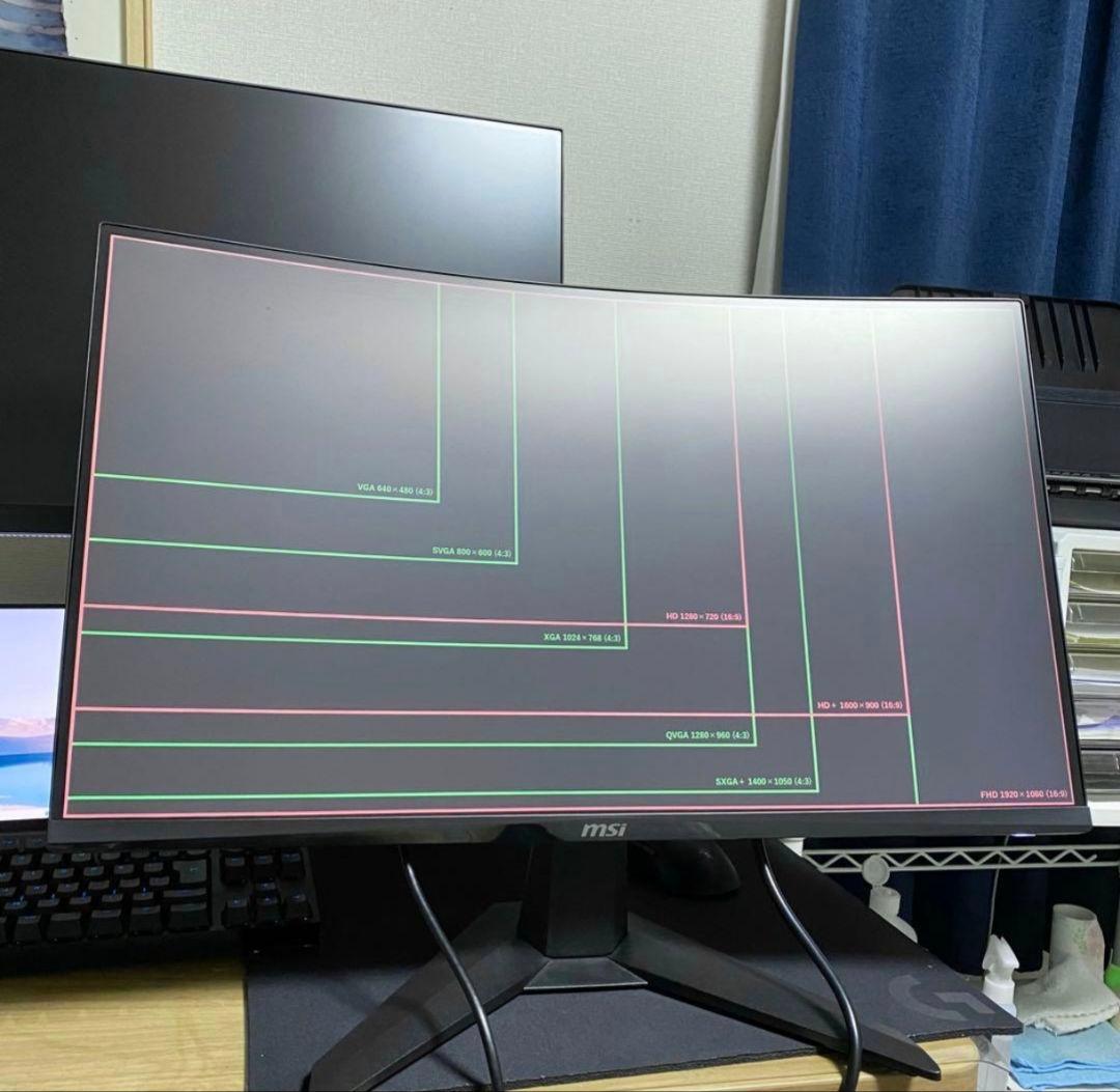 【2024年製】MSI 27インチ曲面ゲーミングモニターMAG 27C6F美品