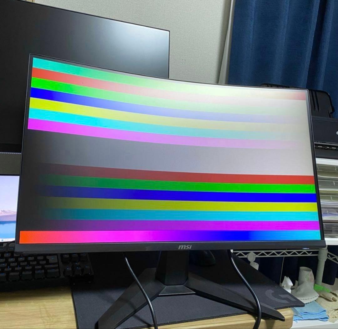【2024年製】MSI 27インチ曲面ゲーミングモニターMAG 27C6F美品