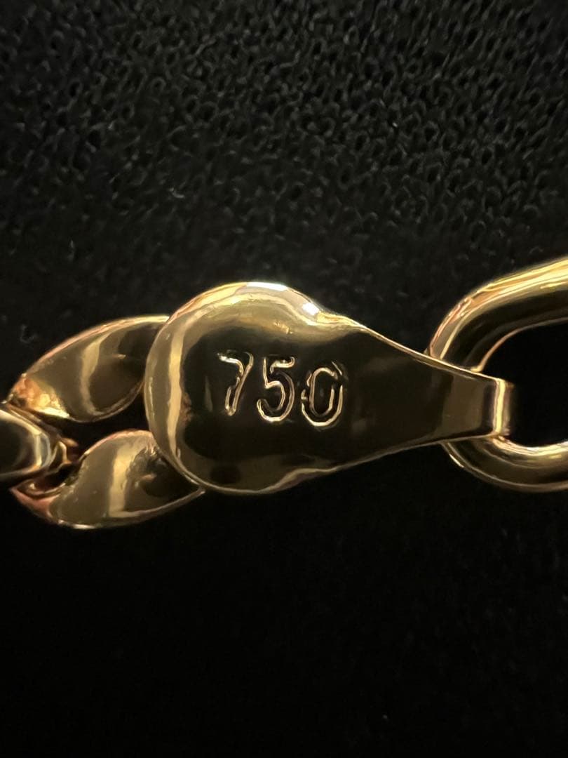 遺品整理イタリア製750刻印ネックレス、ブレスレット