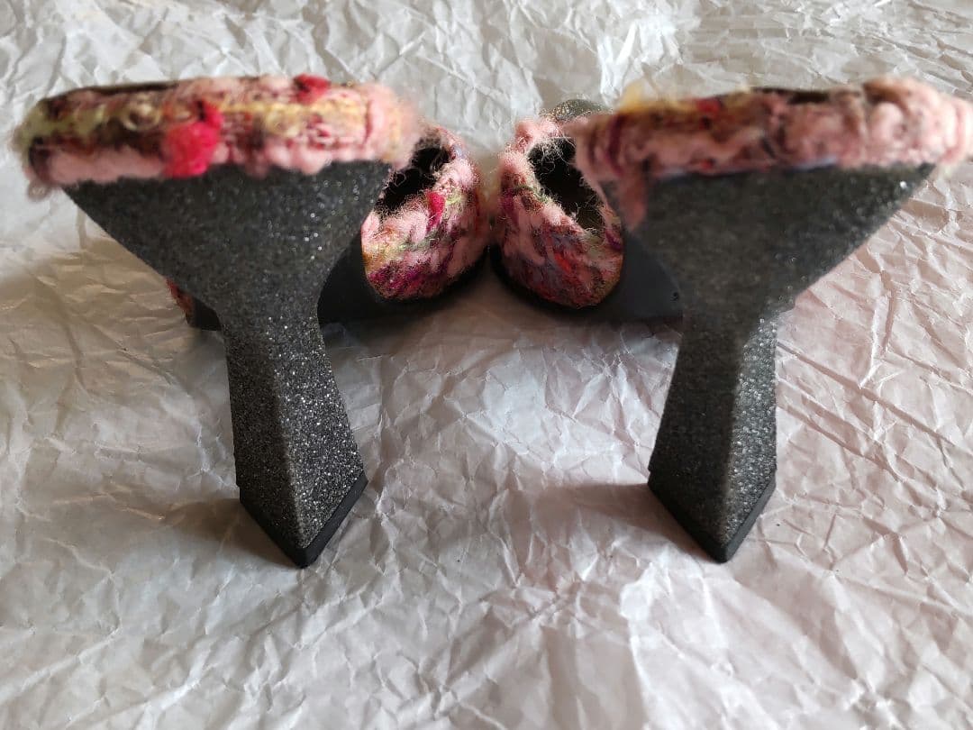 MIU MIU ミュール 36ハーフ 希少 レア Y2K ヴィンテージ ツイード