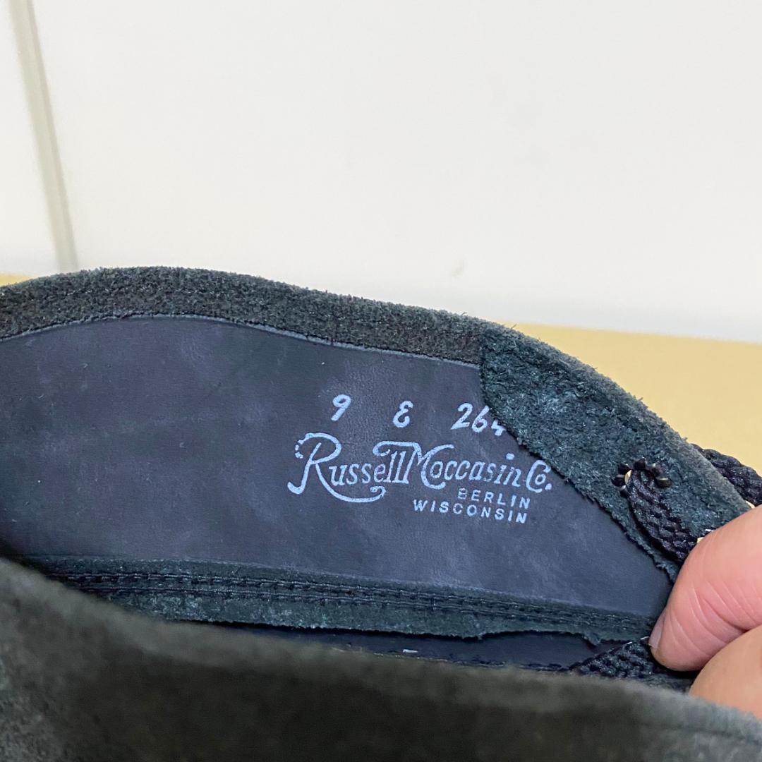 RUSSELL MOCCASIN スポーティングクレー ブラックスエード 9E