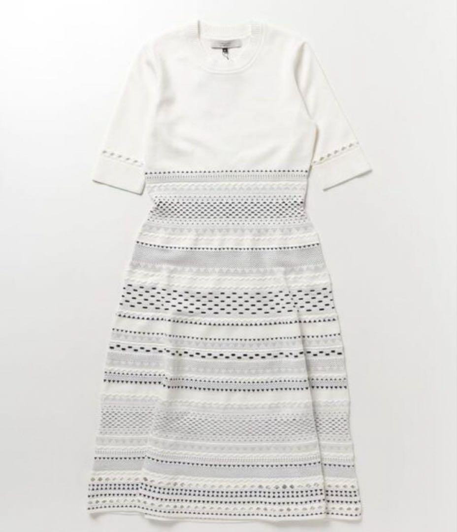 コルコバード　ジャガード半袖ワンピース　CORCOVADO