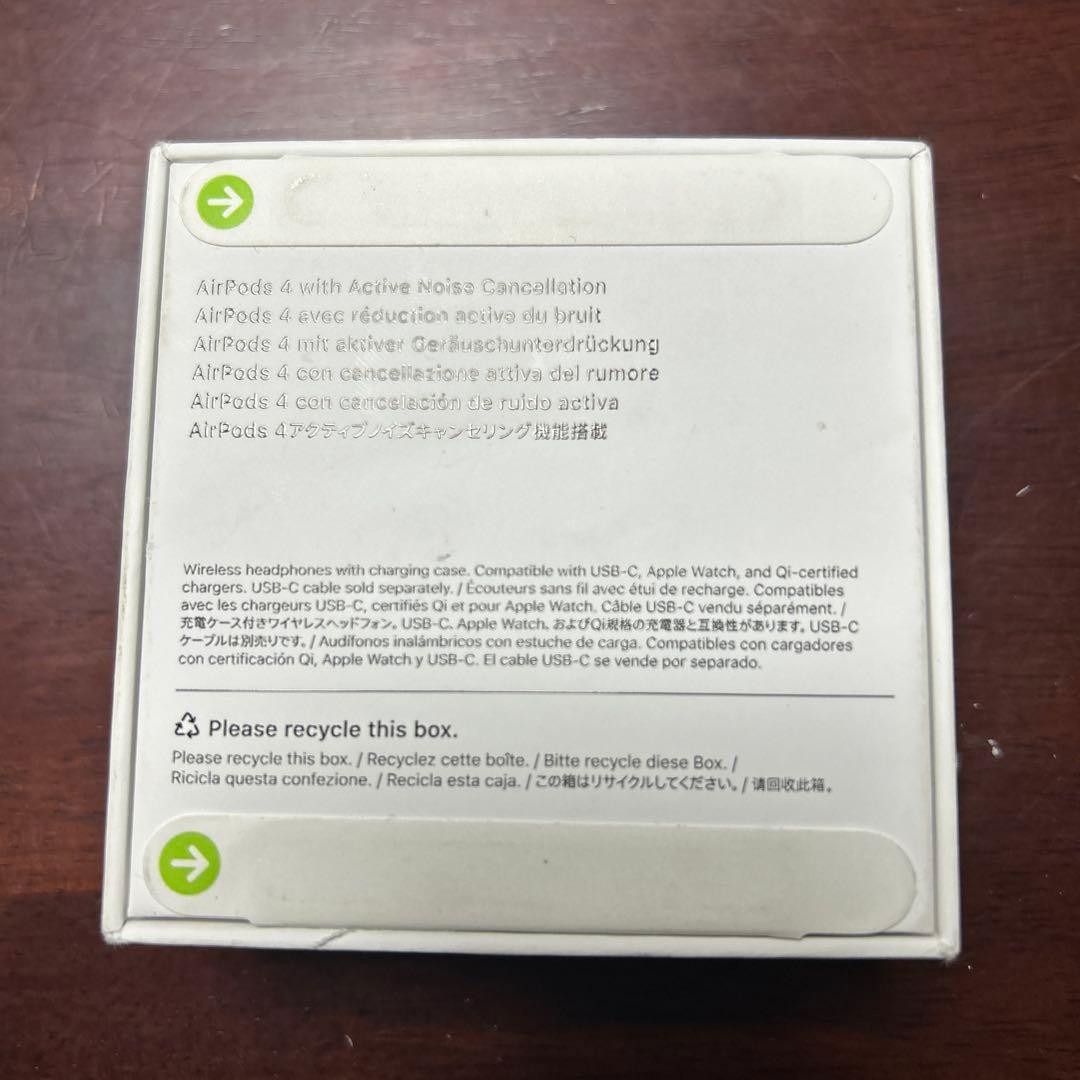 【新品未使用】AirPods 4 (アクティブノイズキャンセリング)
