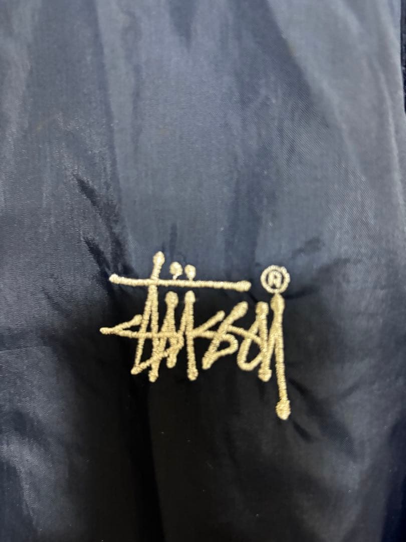 90s- old stussy ナイロンジャケット USA製 ネイビー L