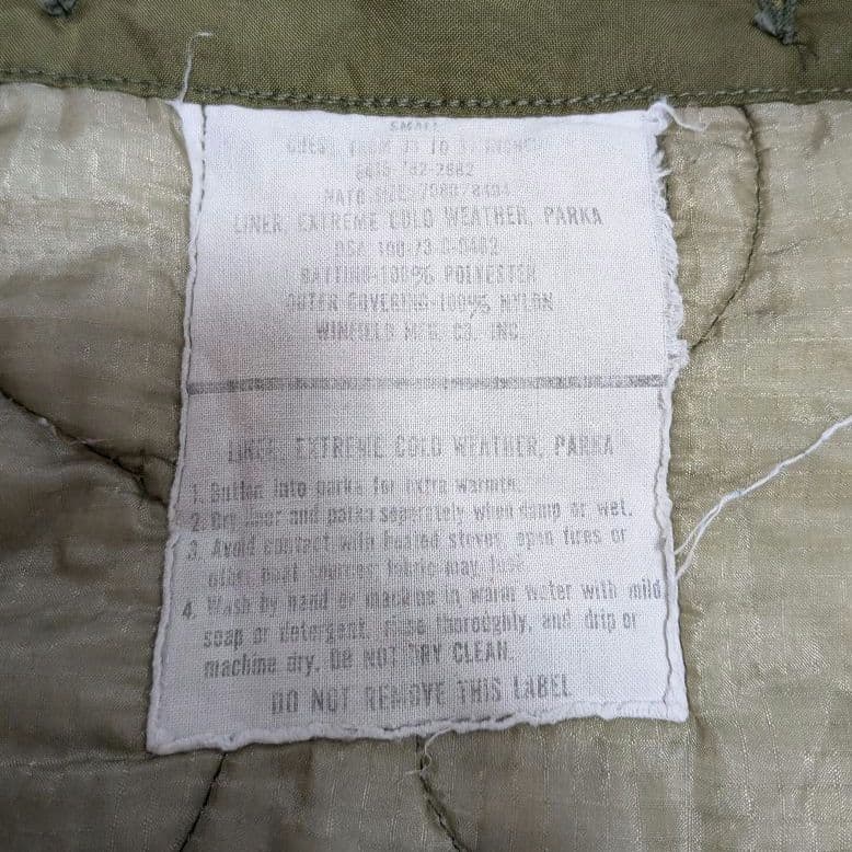 us.army 70s m-65 ライナー付き size:small