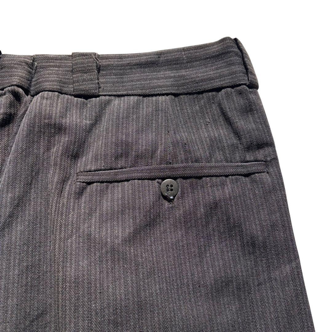 70s ヴィンテージ イタリア製 コットンパンツ デッドストック ワンタック L