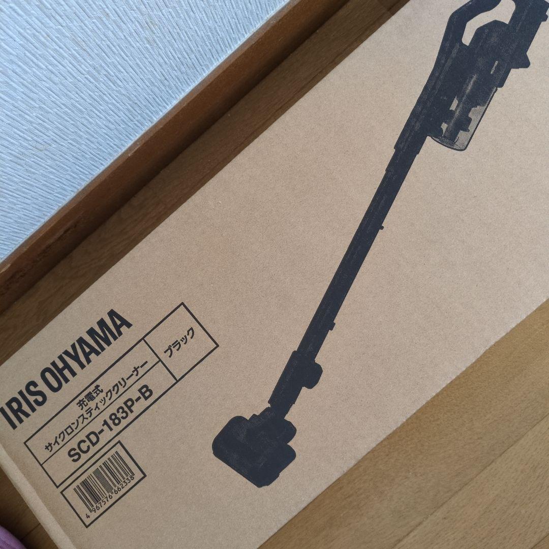 IRIS OHYAMA スティッククリーナー SCD-183P-B ブラック