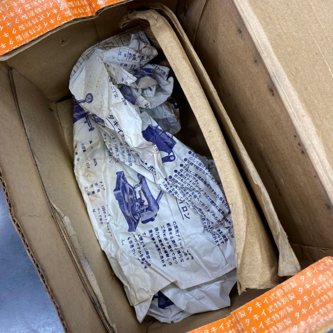 タキイ 6号アイロン 木製ハンドル　昭和　レトロ　 特別製 箱付き