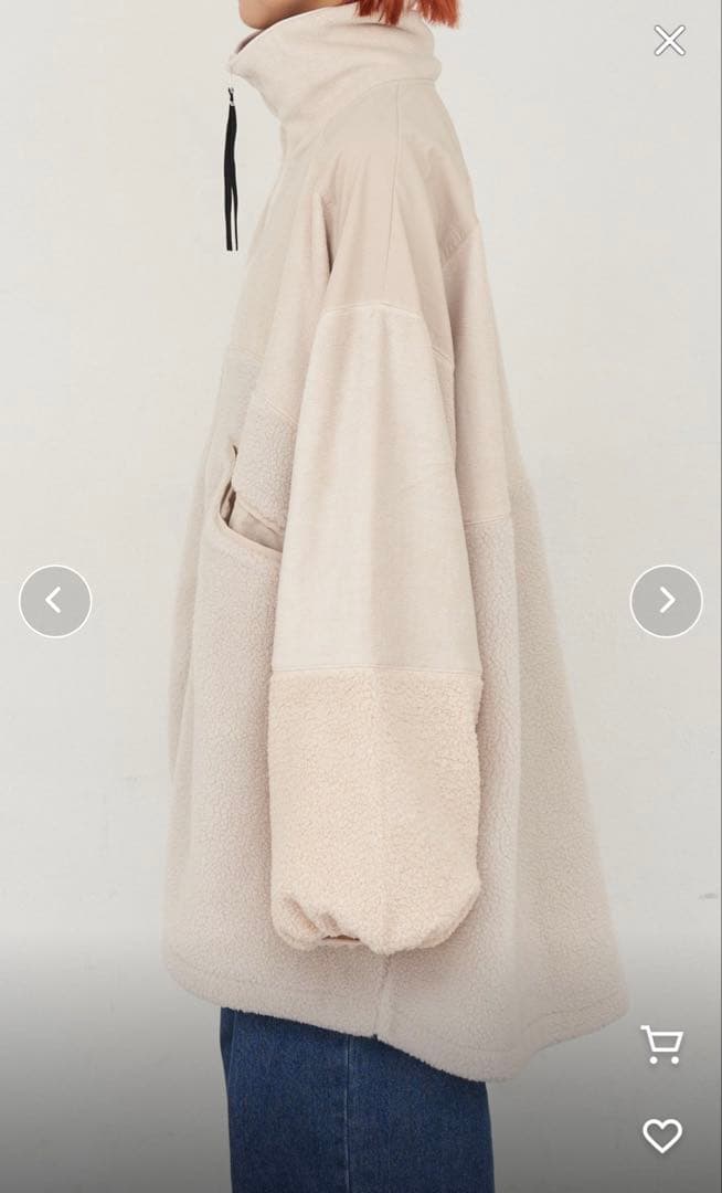 値下げ中！【etsinta/エシンタ】リメイクフリースオーバージャケット