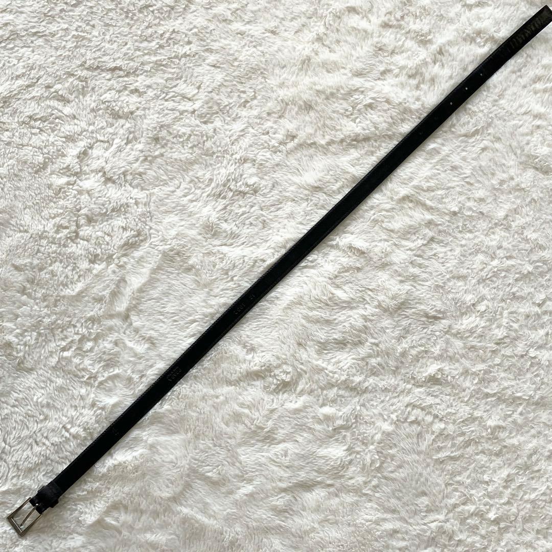 PRADA サフィアーノレザー スクエア ベルト ブラック 28 70