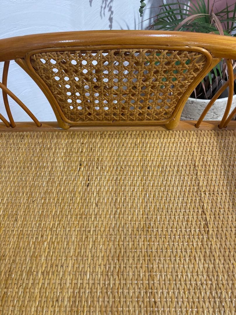 ラタン籐チェスト 家具 5段 タンス　レトロ アンティーク