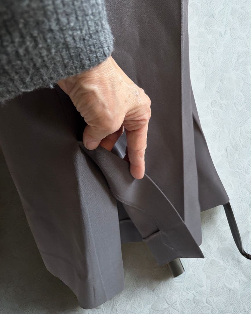 andresd ダブルクロスオールインワンドレス チャコール