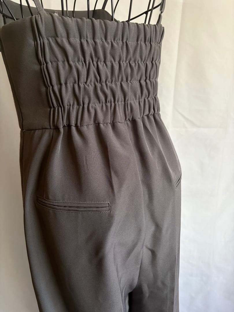 andresd ダブルクロスオールインワンドレス チャコール