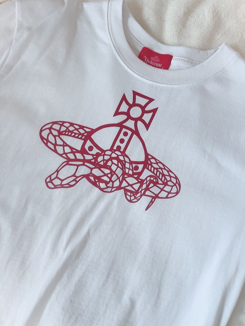 【VivienneWestwood】Snake T シャツ White02