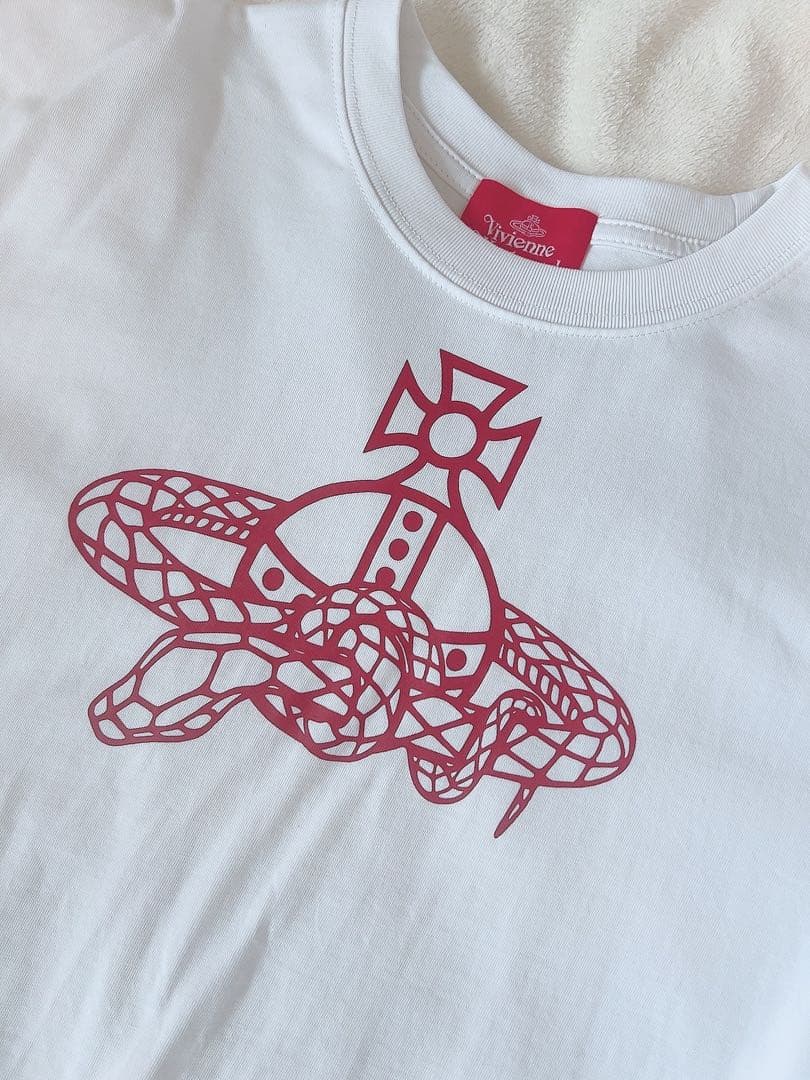 【VivienneWestwood】Snake T シャツ White02