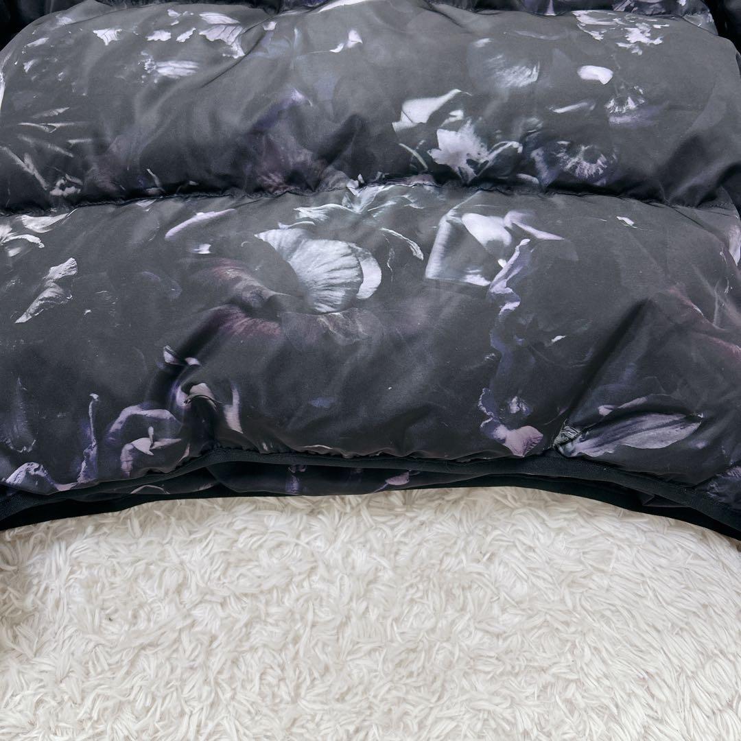 美品 ポールスミス 花柄 ダウンジャケット ハーフジップ プルオーバー ブラック