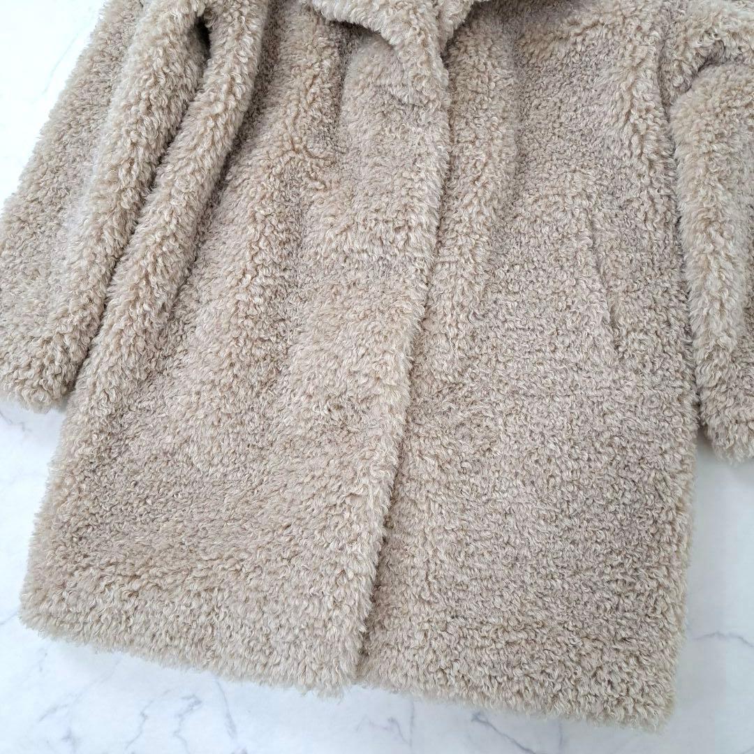 未使用級極美品★ HERNO 2022年 ボア エコファー カーリーコート 40