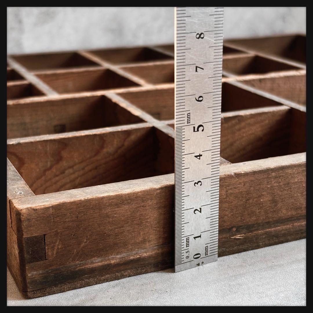 オールドヴィンテージ　 木製プリンタートレイ 飾り棚