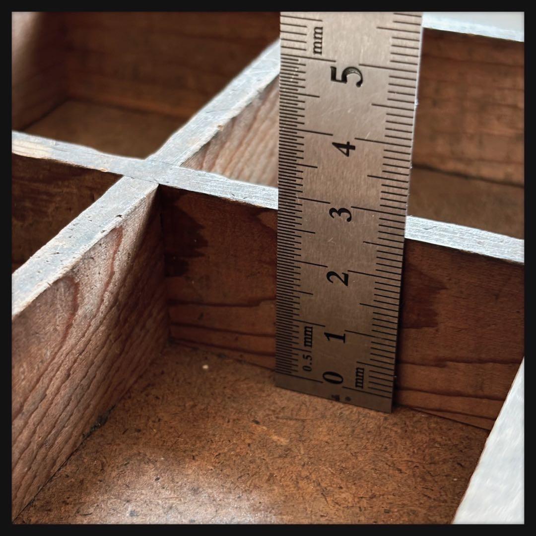 オールドヴィンテージ　 木製プリンタートレイ 飾り棚