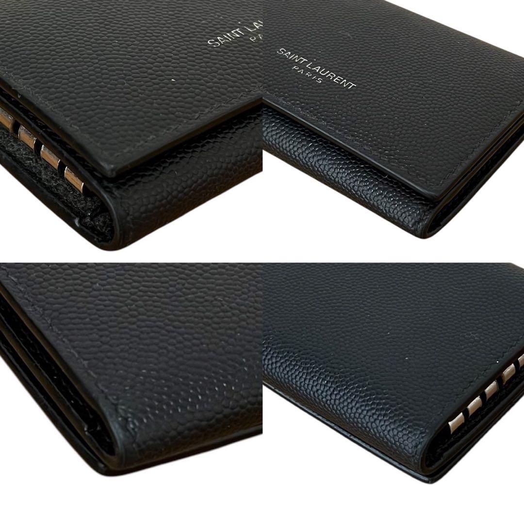美品　サンローラン　パリ　キーケース　メンズ　ブラック　黒　カーフ　レザー　６連