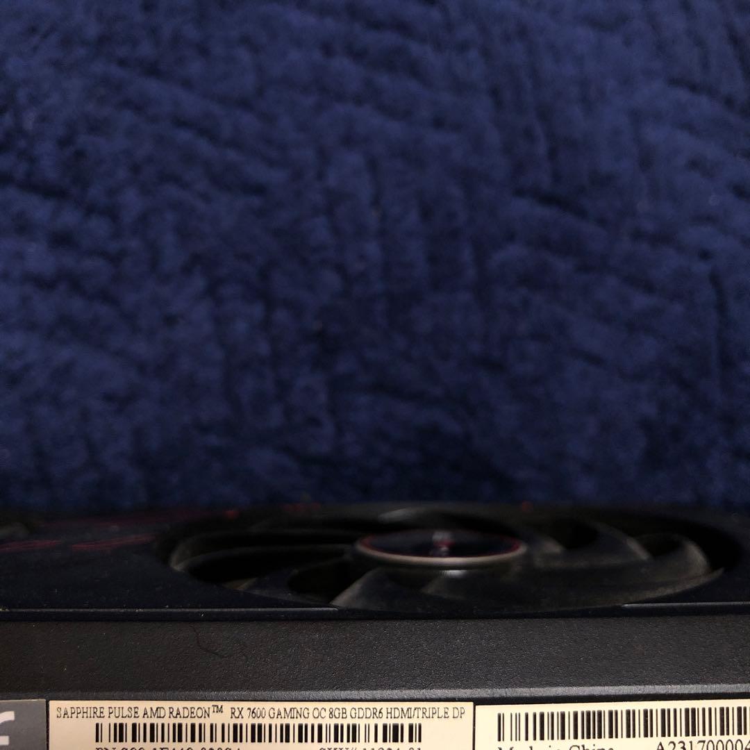 グラフィックボード・グラボ・ビデオカード RX7600 AMD SAPPHIRE 8G