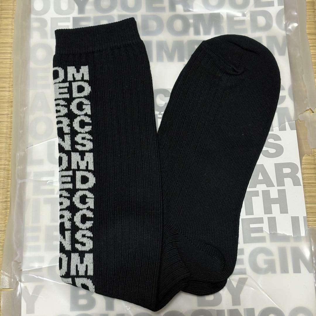【希少】コムデギャルソン　靴下　ソックス　ロング　ブラック　メンズ　レディース