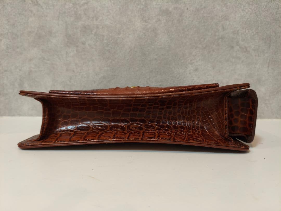 高級品　美品★アミエット amiiet 本革　クロコダイル　ハンドバッグ