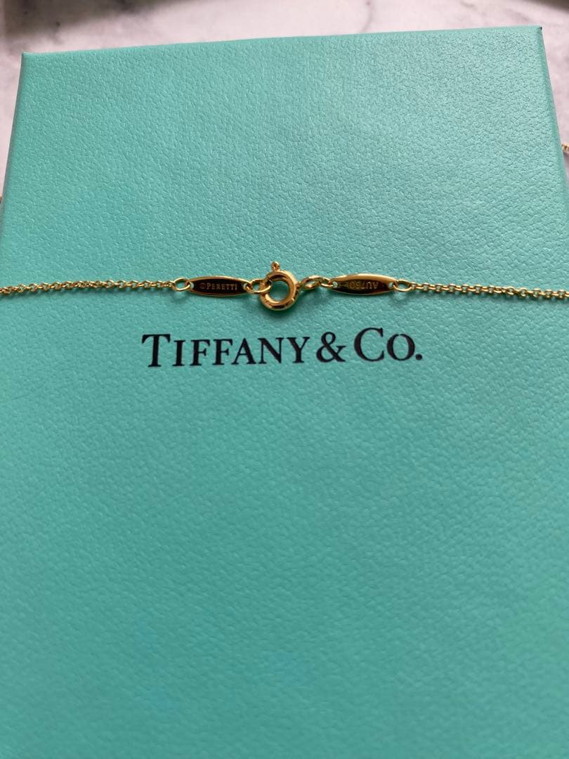 l*y様 ティファニー バイザヤード YG 0.14ct K18 ネックレス