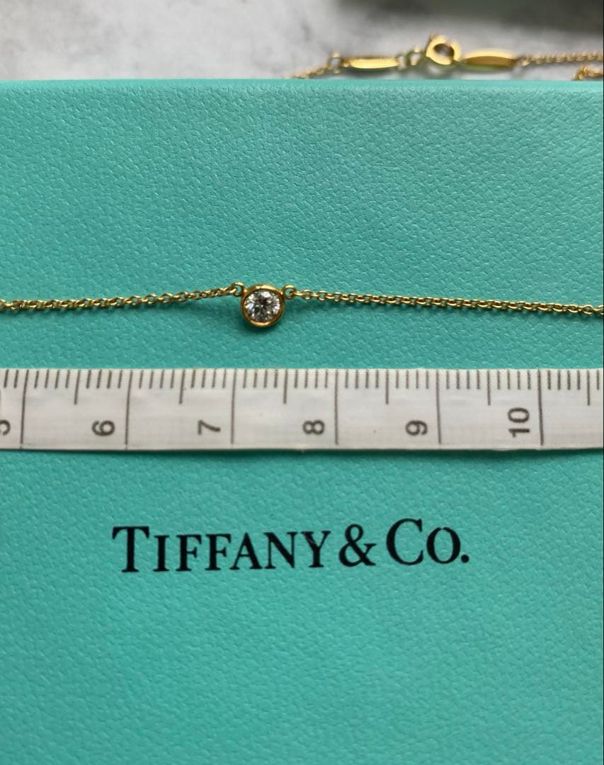 l*y様 ティファニー バイザヤード YG 0.14ct K18 ネックレス