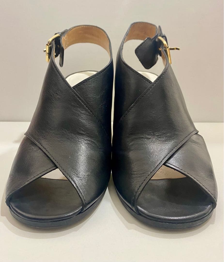 マルジェラ　サイズ38　クリアヒール　サンダル