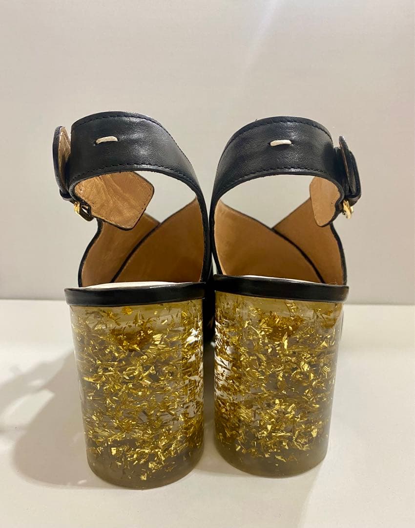 マルジェラ　サイズ38　クリアヒール　サンダル