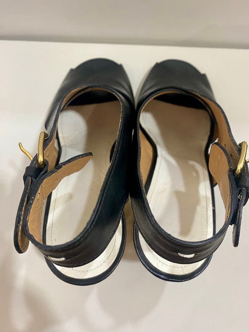 マルジェラ　サイズ38　クリアヒール　サンダル