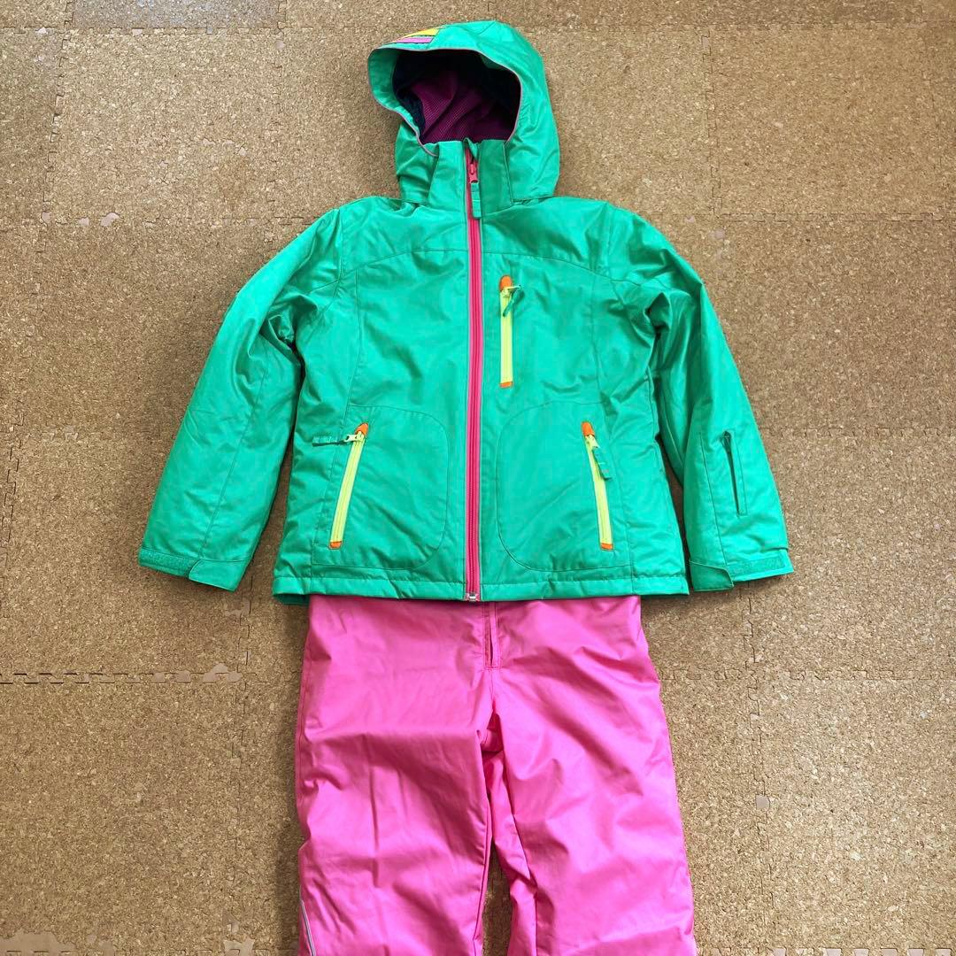 フェニックス phenix スキーウェア 上下 セット 子供 キッズ 緑×ピンク