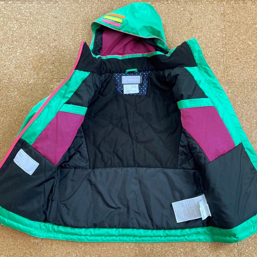 フェニックス phenix スキーウェア 上下 セット 子供 キッズ 緑×ピンク