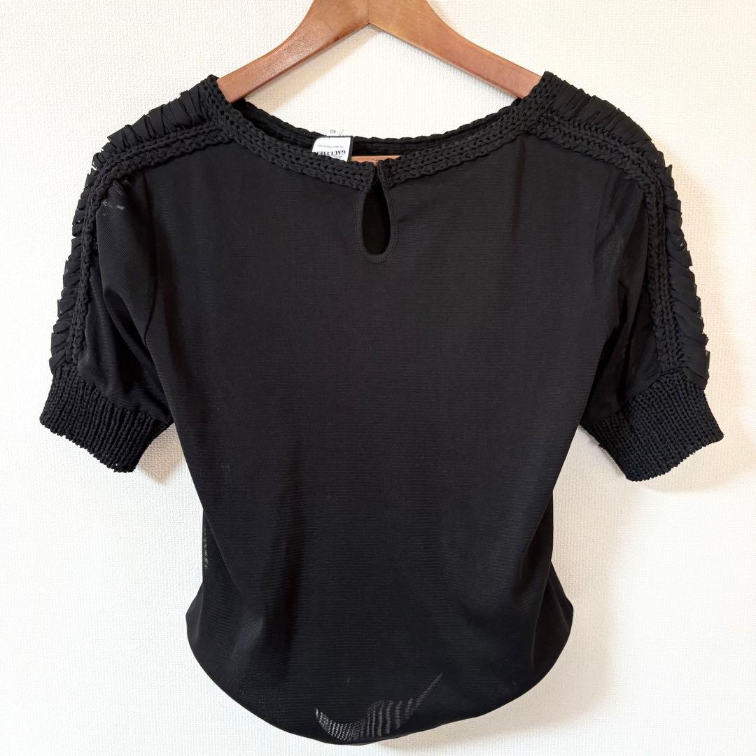 ジャンポール・ゴルチエ パワーネット トップス 黒 40 セットプルミエ別注