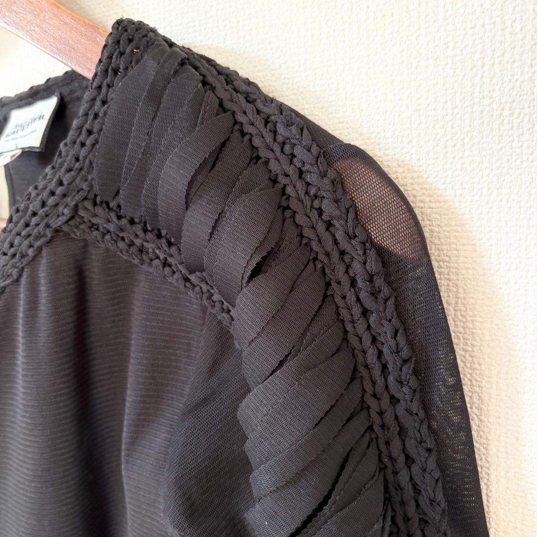 ジャンポール・ゴルチエ パワーネット トップス 黒 40 セットプルミエ別注