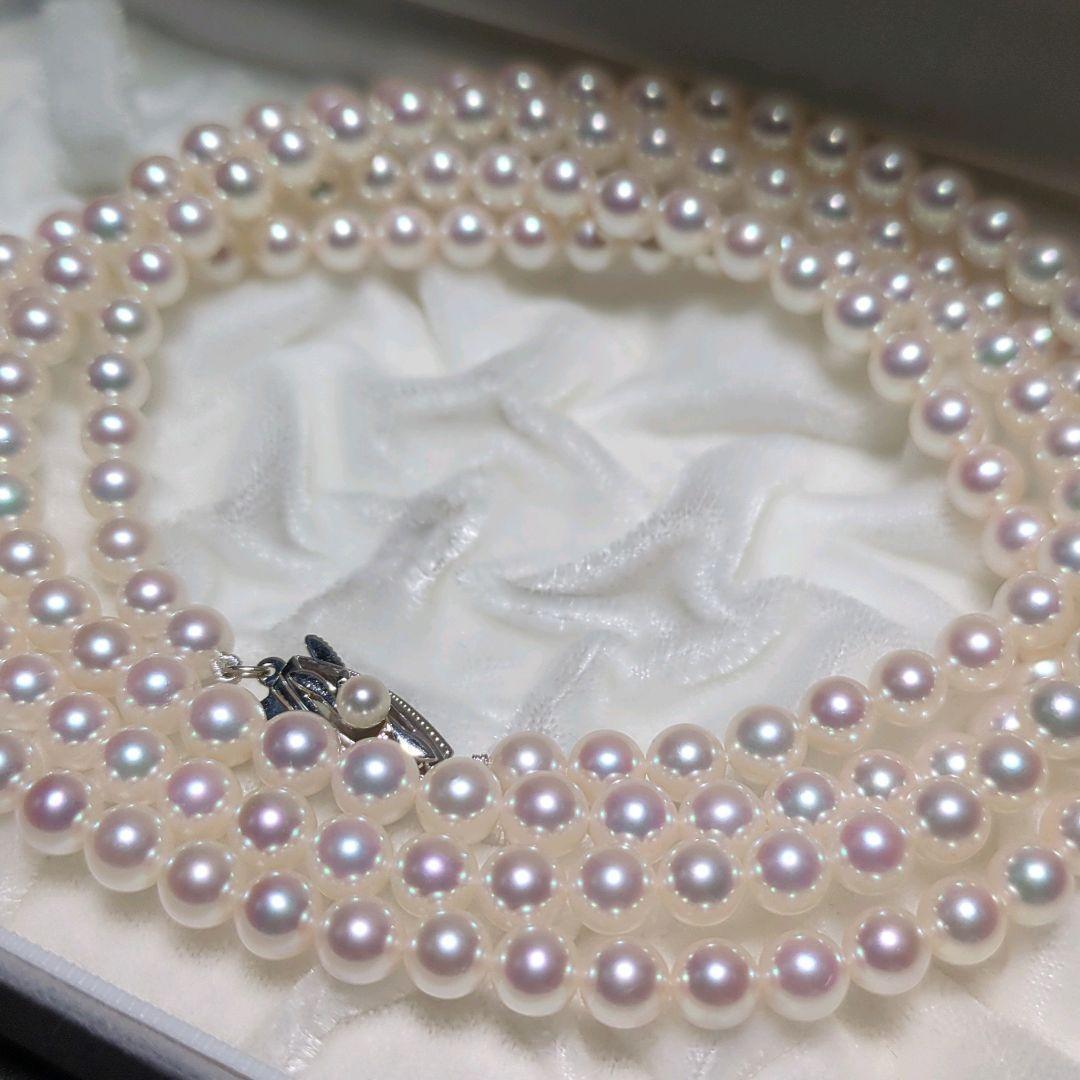 【MIKIMOTO】あこや真珠 ロング ネックレス 約6.0-6.5mm 340