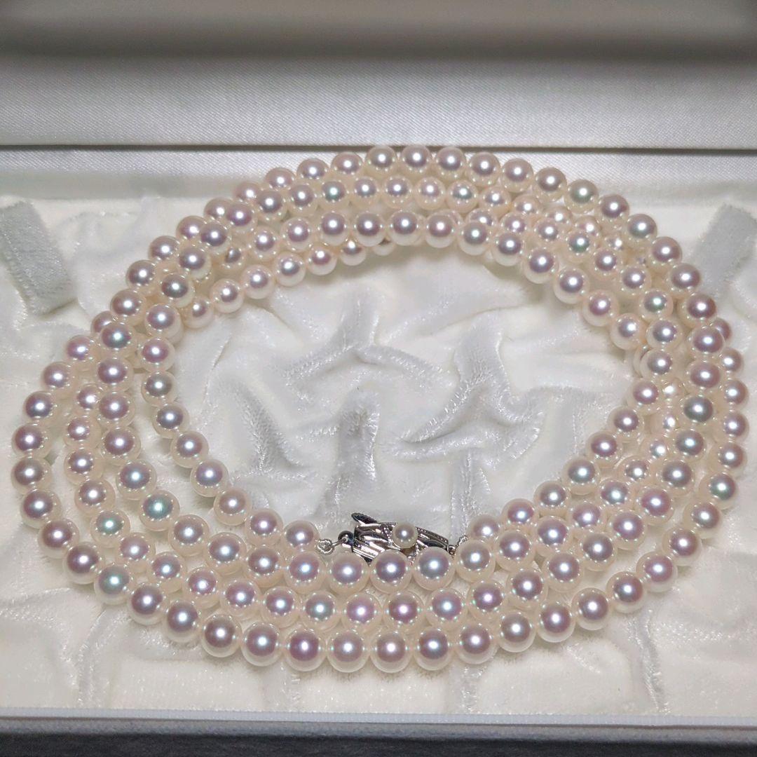 【MIKIMOTO】あこや真珠 ロング ネックレス 約6.0-6.5mm 340