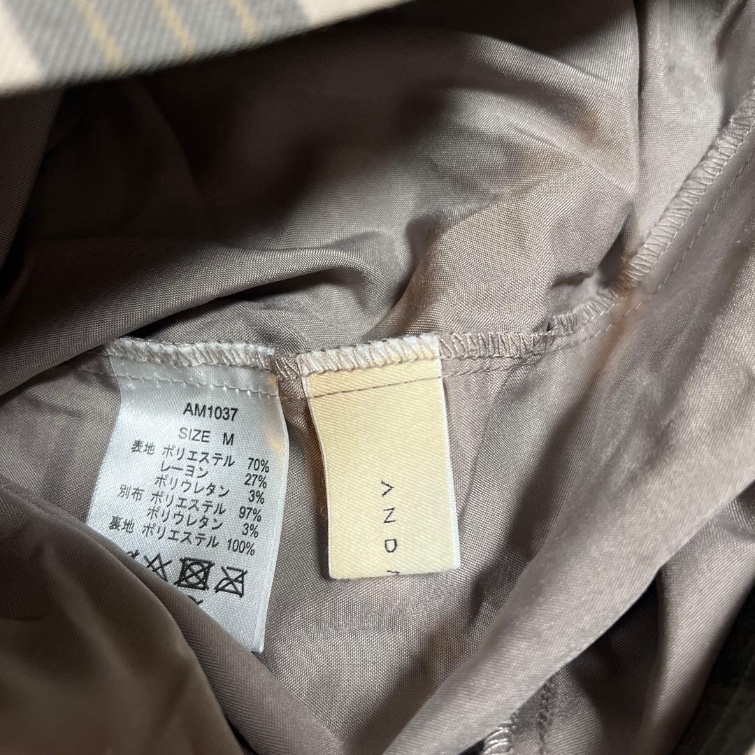 スカート ANDMARY Coco check pleats skirt beige