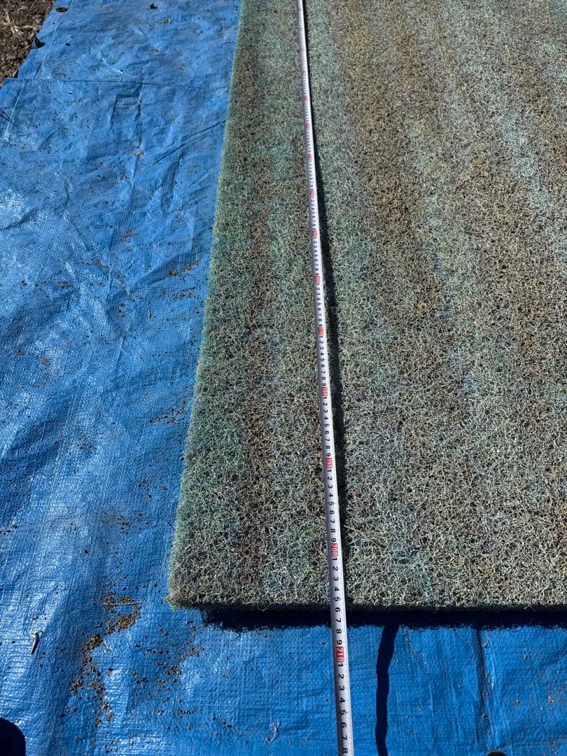 3枚セット ビニロック ろ材 全長2m 錦鯉 金魚 池 濾過層 フィルター 中古