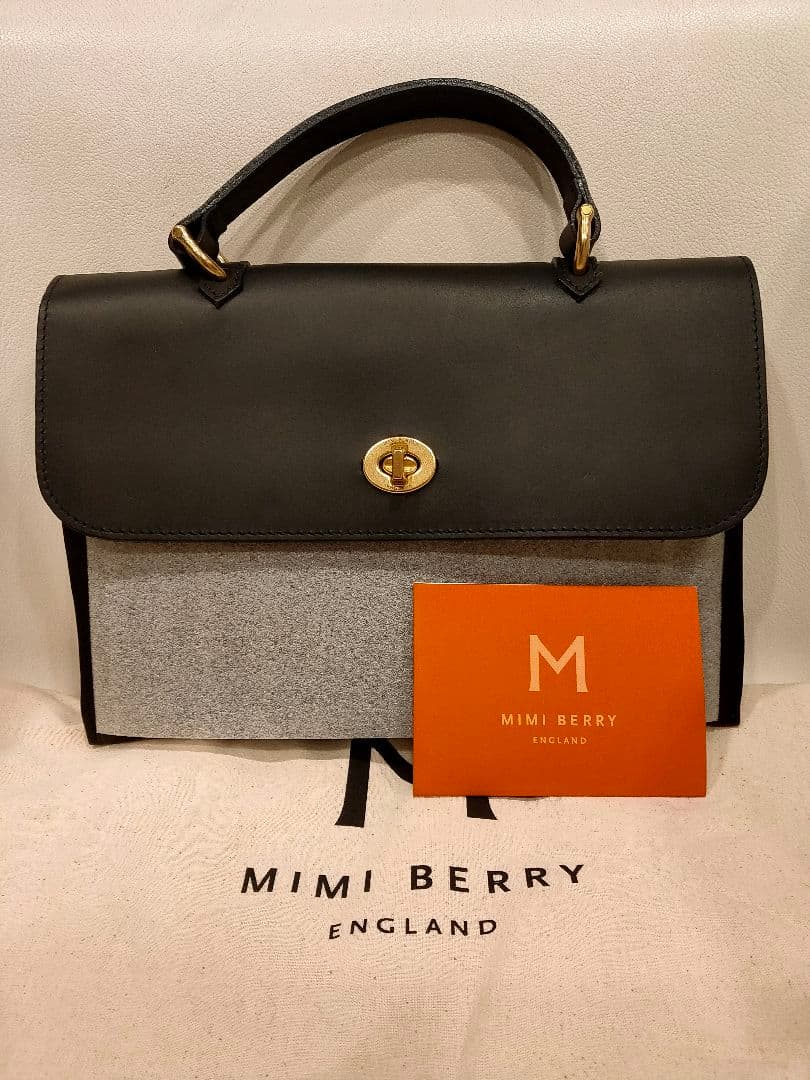 新品未使用 ミミベリー ビショップ別注 2WAYハンドバッグ HEBE ブラック