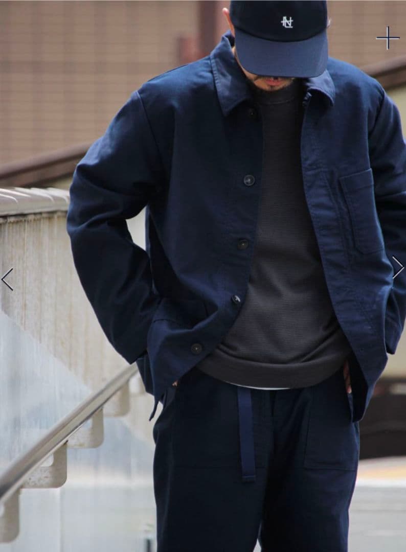 ナナミカ　カバーオール　ネイビー