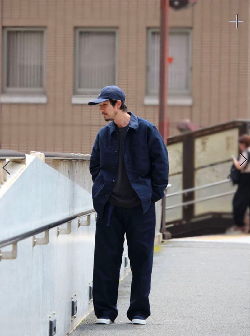 ナナミカ　カバーオール　ネイビー