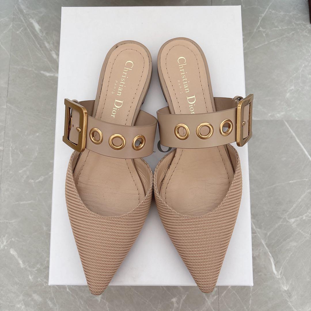 【本日限定価格】DIOR ディオール　ミュール　パンプス　ベージュ　36
